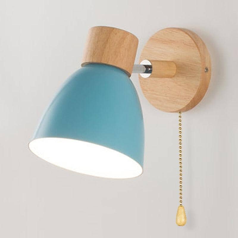 Arandela de Parede com Detalhes em Madeira - WoodLight