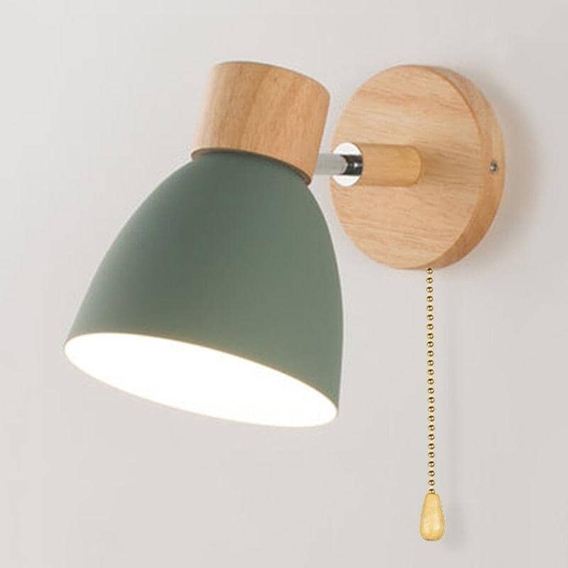 Arandela de Parede com Detalhes em Madeira - WoodLight