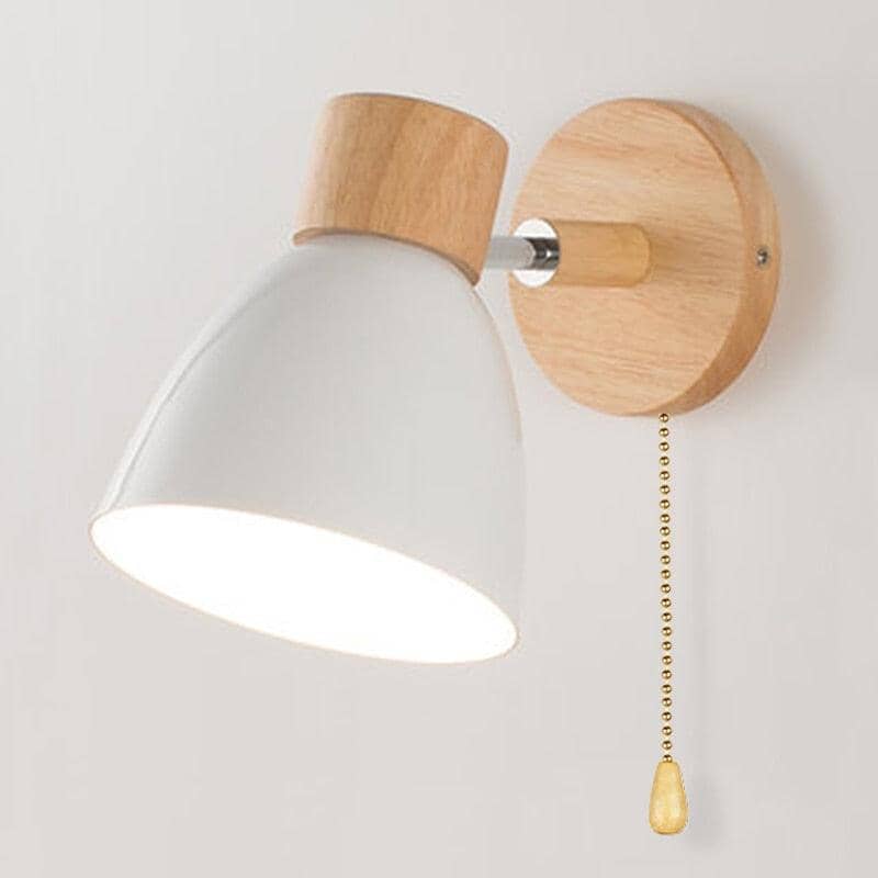 Arandela de Parede com Detalhes em Madeira - WoodLight