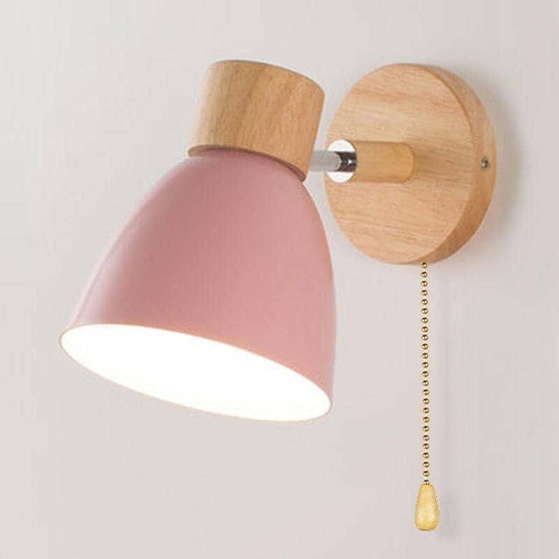 Arandela de Parede com Detalhes em Madeira - WoodLight