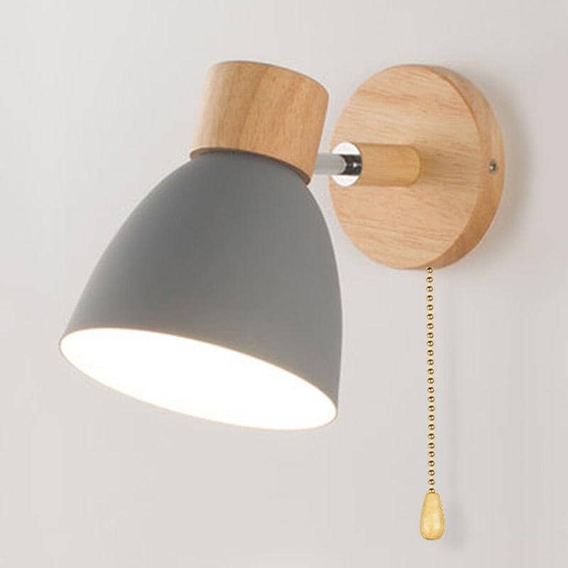 Arandela de Parede com Detalhes em Madeira - WoodLight