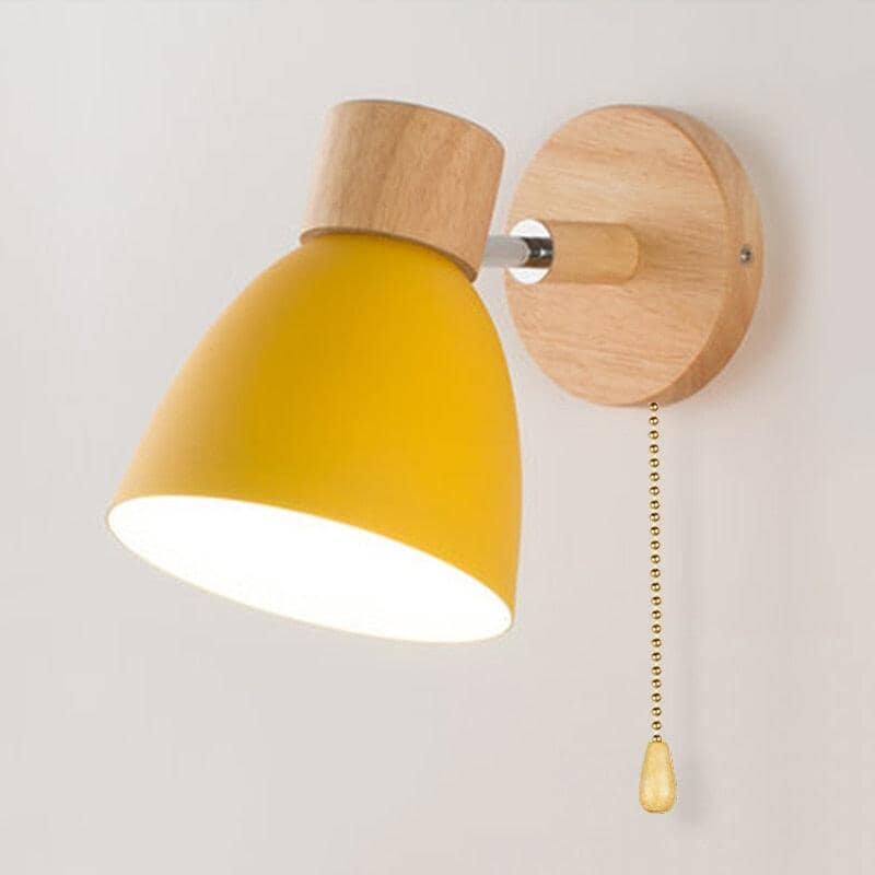 Arandela de Parede com Detalhes em Madeira - WoodLight