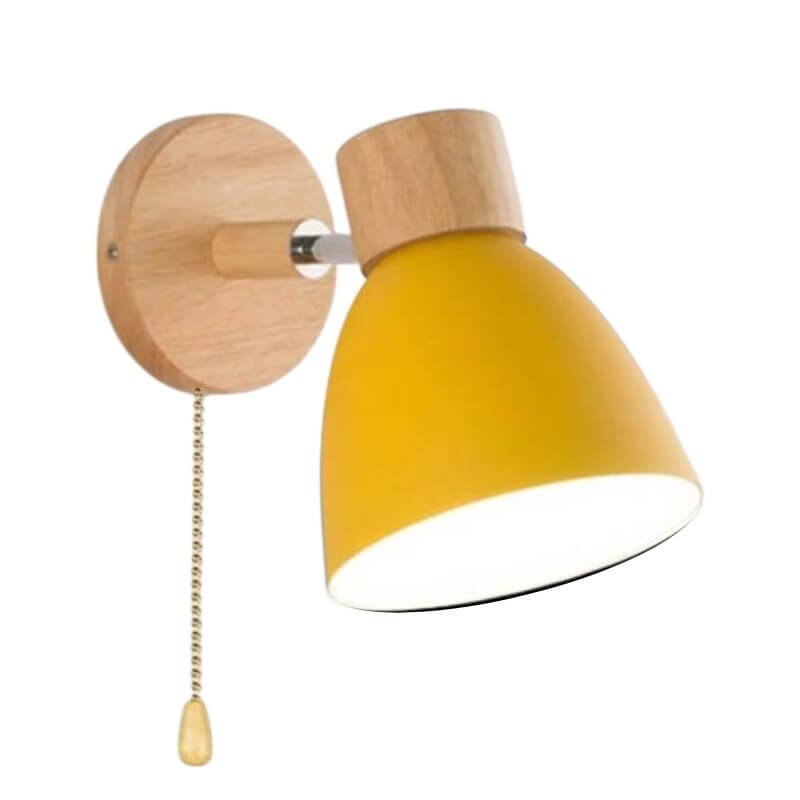 Arandela de Parede com Detalhes em Madeira - WoodLight