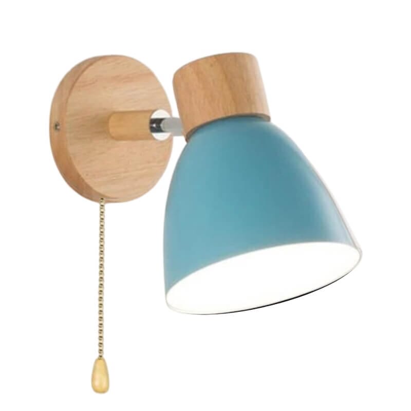 Arandela de Parede com Detalhes em Madeira - WoodLight