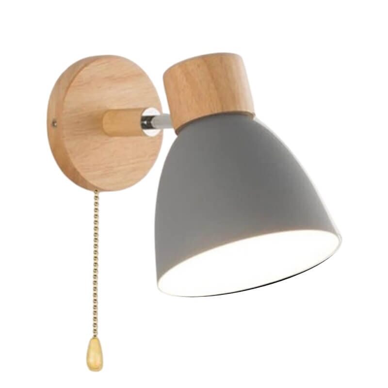 Arandela de Parede com Detalhes em Madeira - WoodLight