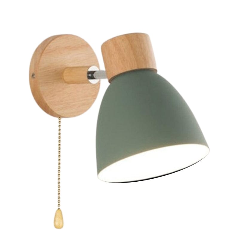 Arandela de Parede com Detalhes em Madeira - WoodLight