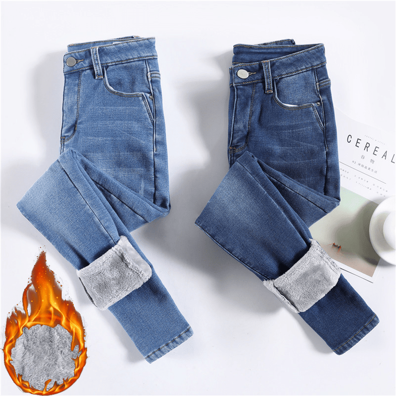 Calça Jeans Forrada em Lã Feminina - SkinnyPant