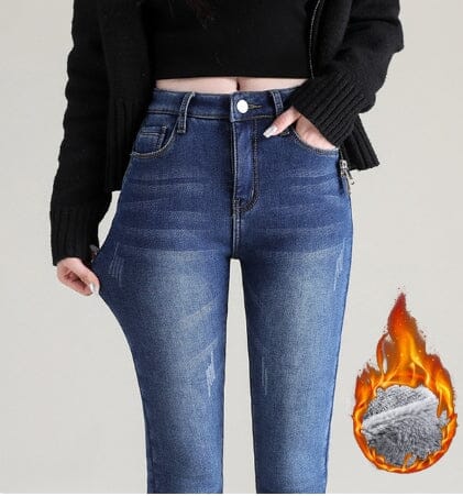 Calça Jeans Forrada em Lã Feminina - SkinnyPant