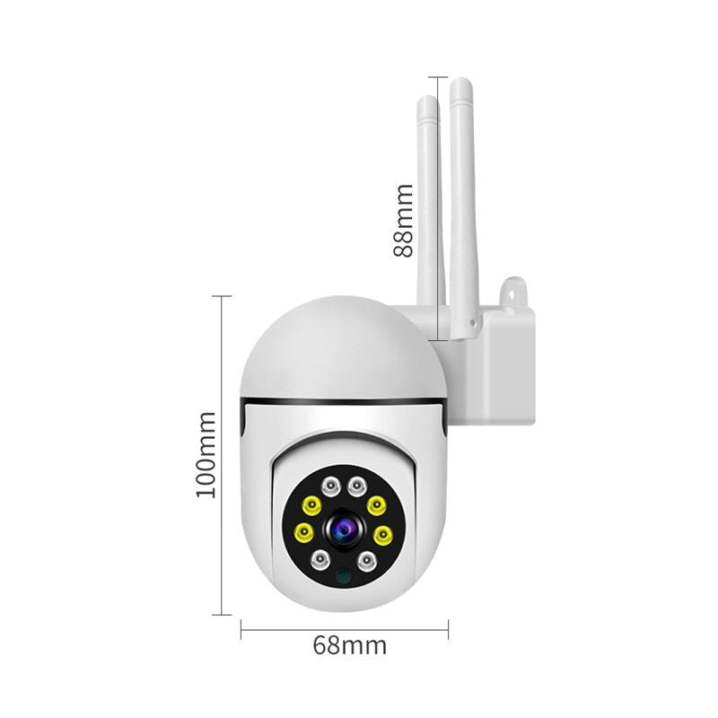 Câmera de Segurança Wifi Externa à Prova d'água com Zoom e Controle Pelo Celular - ZoomCam