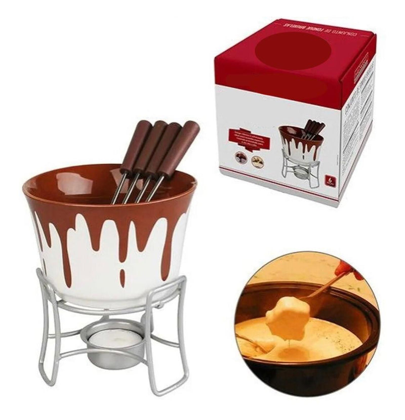 Conjunto Fondue Chocolate 6 Pcs - Mousse