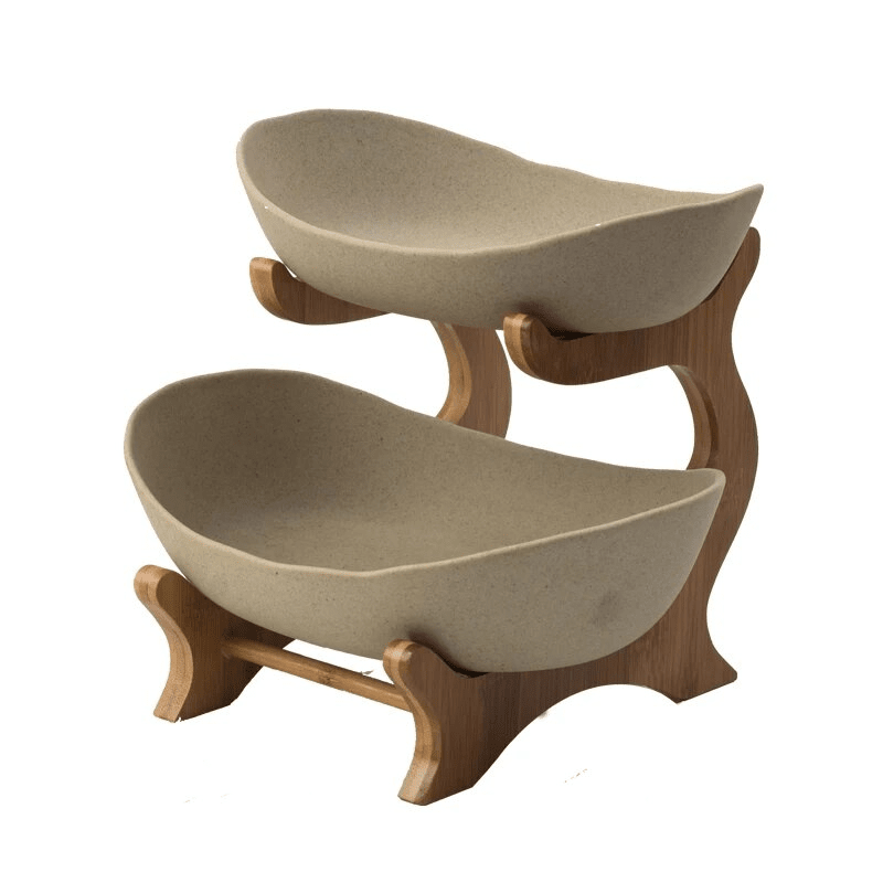 Fruteira de Mesa em Bambu de 1 a 3 Andares - Modern Fruit