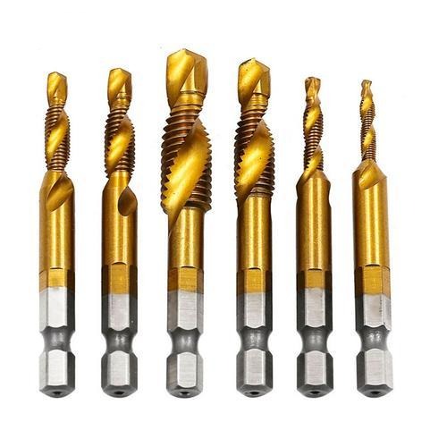 Kit 6 Brocas Roscas - Thread Drills