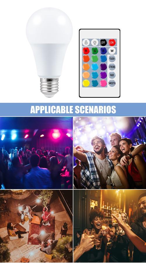 Lâmpada Inteligente Wifi com Controle Remoto - Led Light