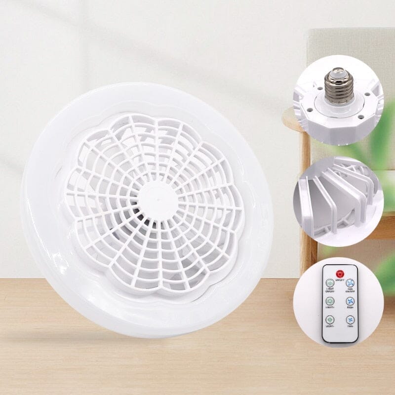 Lâmpada Ventilador Led 2 em 1 com Controle Remoto - BrisaLux