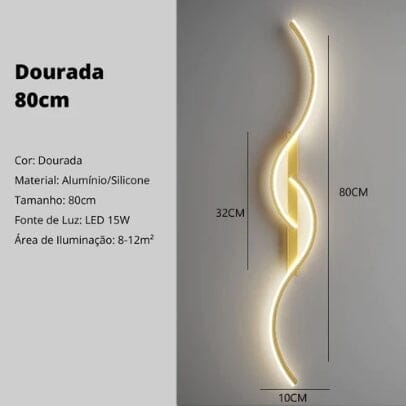 Luminária Arandela de LED para Parede Minimalista S-Lines