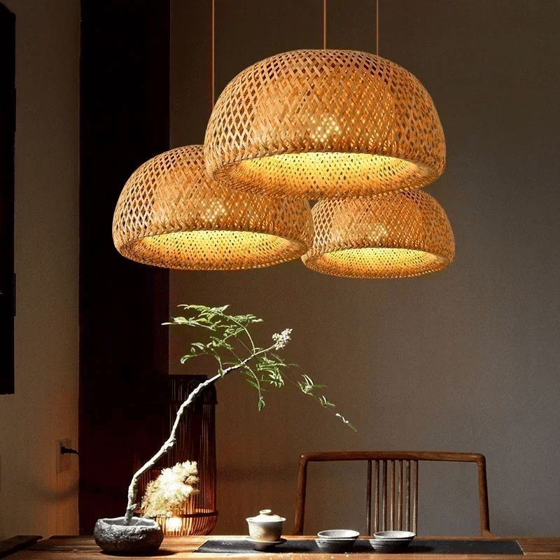 Lustre Pendente de Bambu - Wood Lux