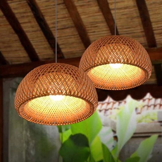 Lustre Pendente de Bambu - Wood Lux