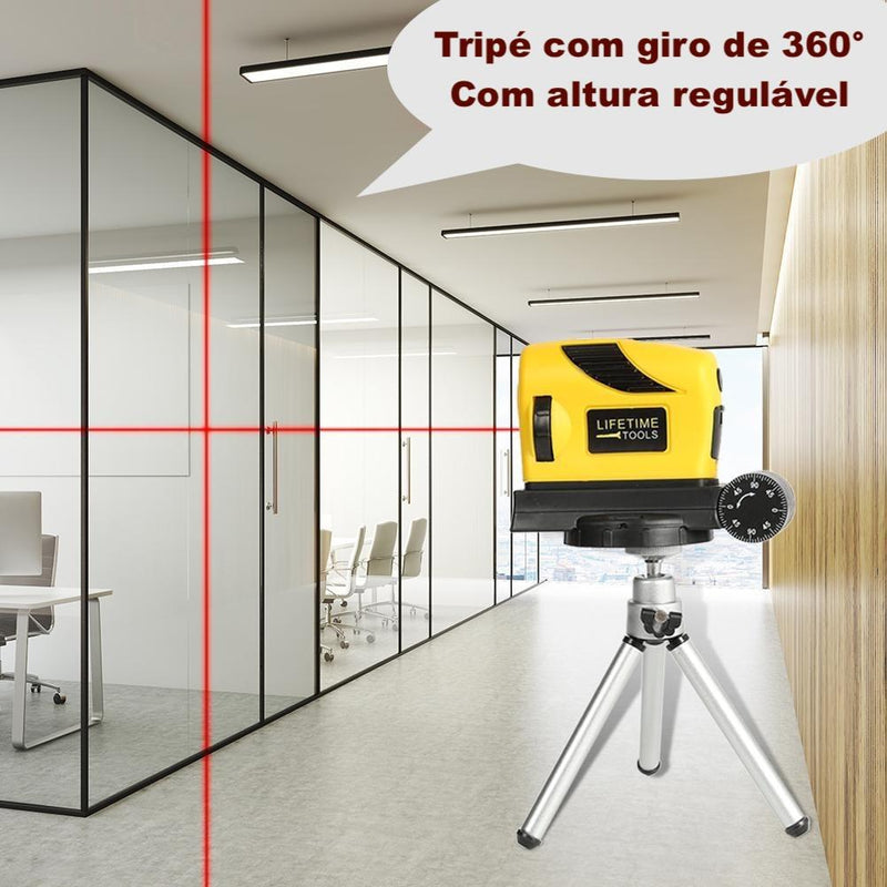 Nível a Laser Magnético 4 em 1 com Tripé Grátis - Life Tools