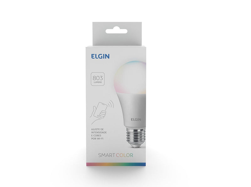 Smart Lâmpada Led Colors, 10w Bivolt Wi-FI - Elgin, compatível com Alexa