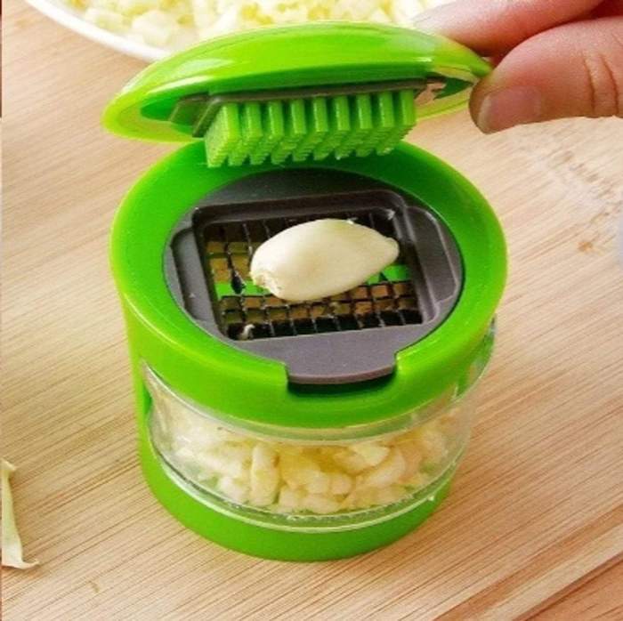 Triturador De Alho Fatiador Picador Garlic Chopper Tempero