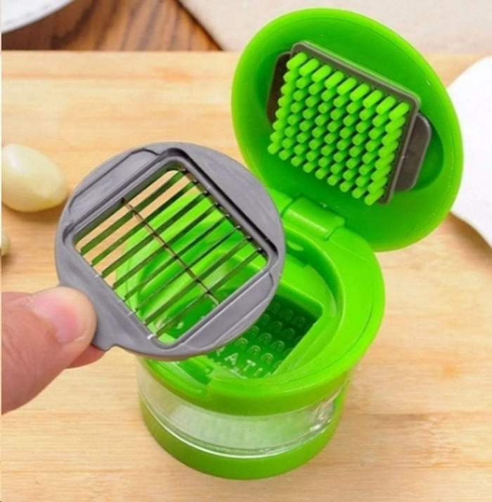 Triturador De Alho Fatiador Picador Garlic Chopper Tempero